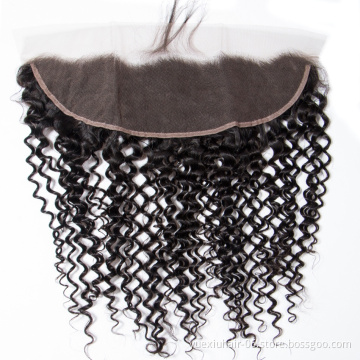 Nice Raw Virgin Hair Frontal Kinky Curly Wave Cheap Lace Frontal Human Hair 13x6 Transparent Lace Frontal